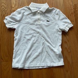 Lacoste women’s terry polo.